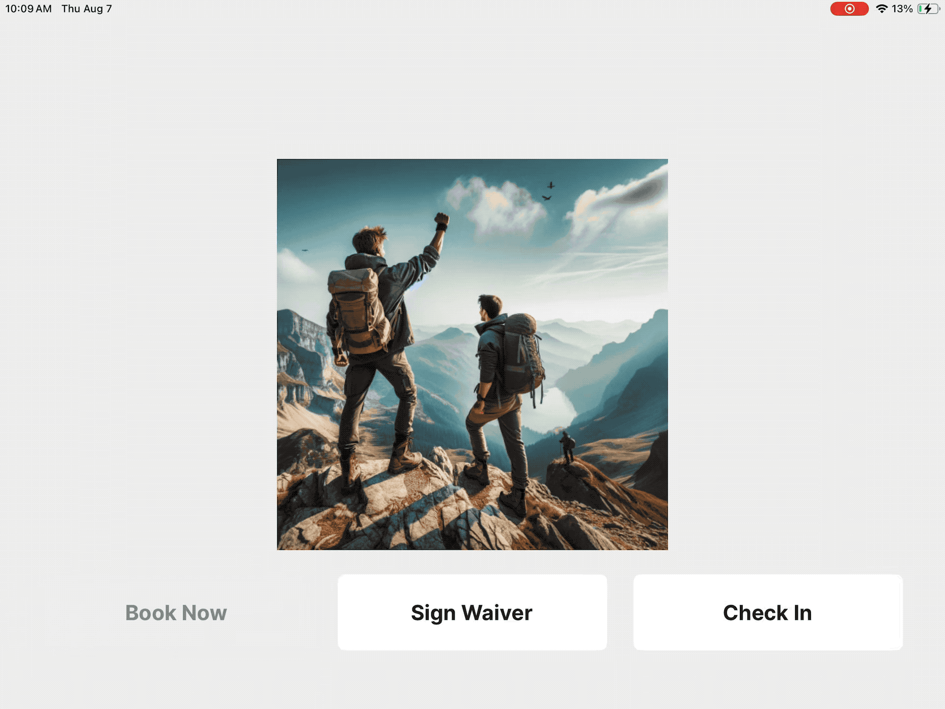 check in kiosk