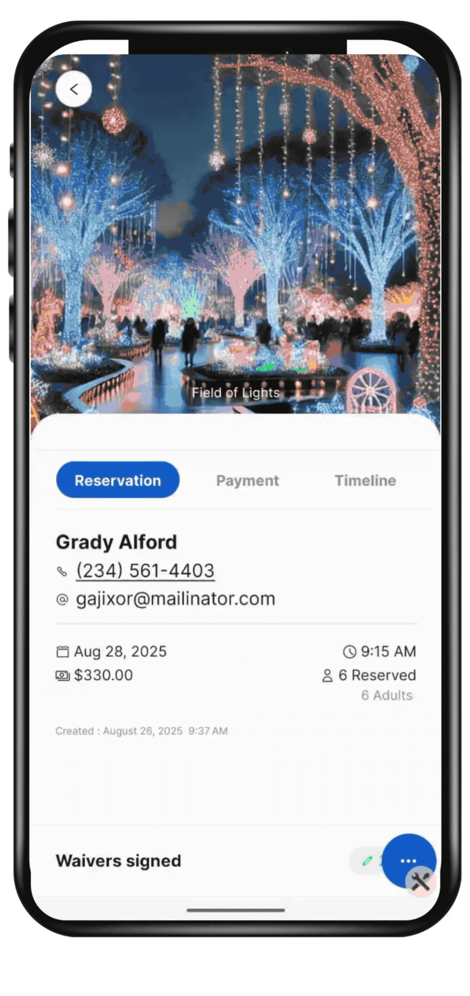 purchase details